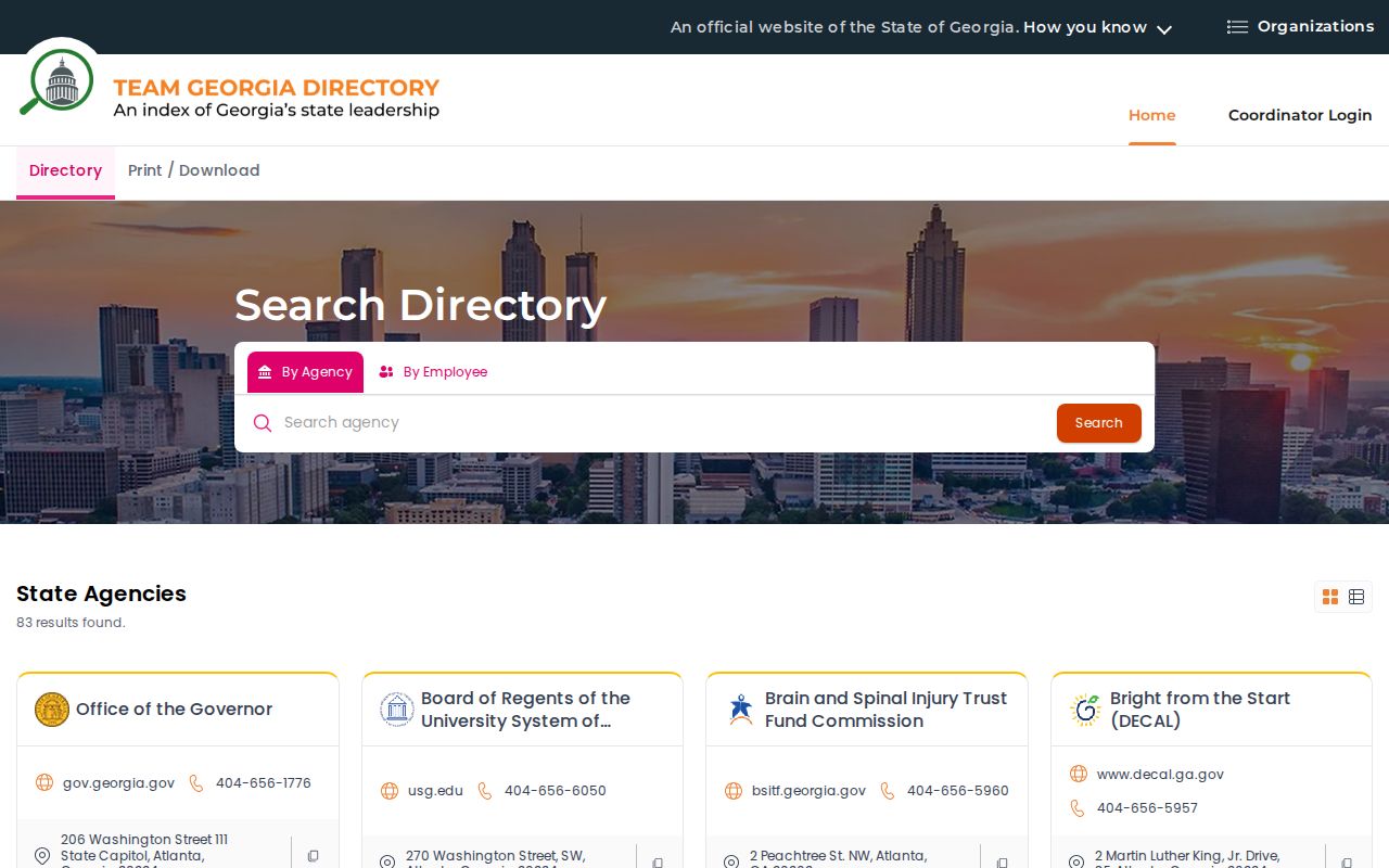 Smyrna people directories research through Team Georgia